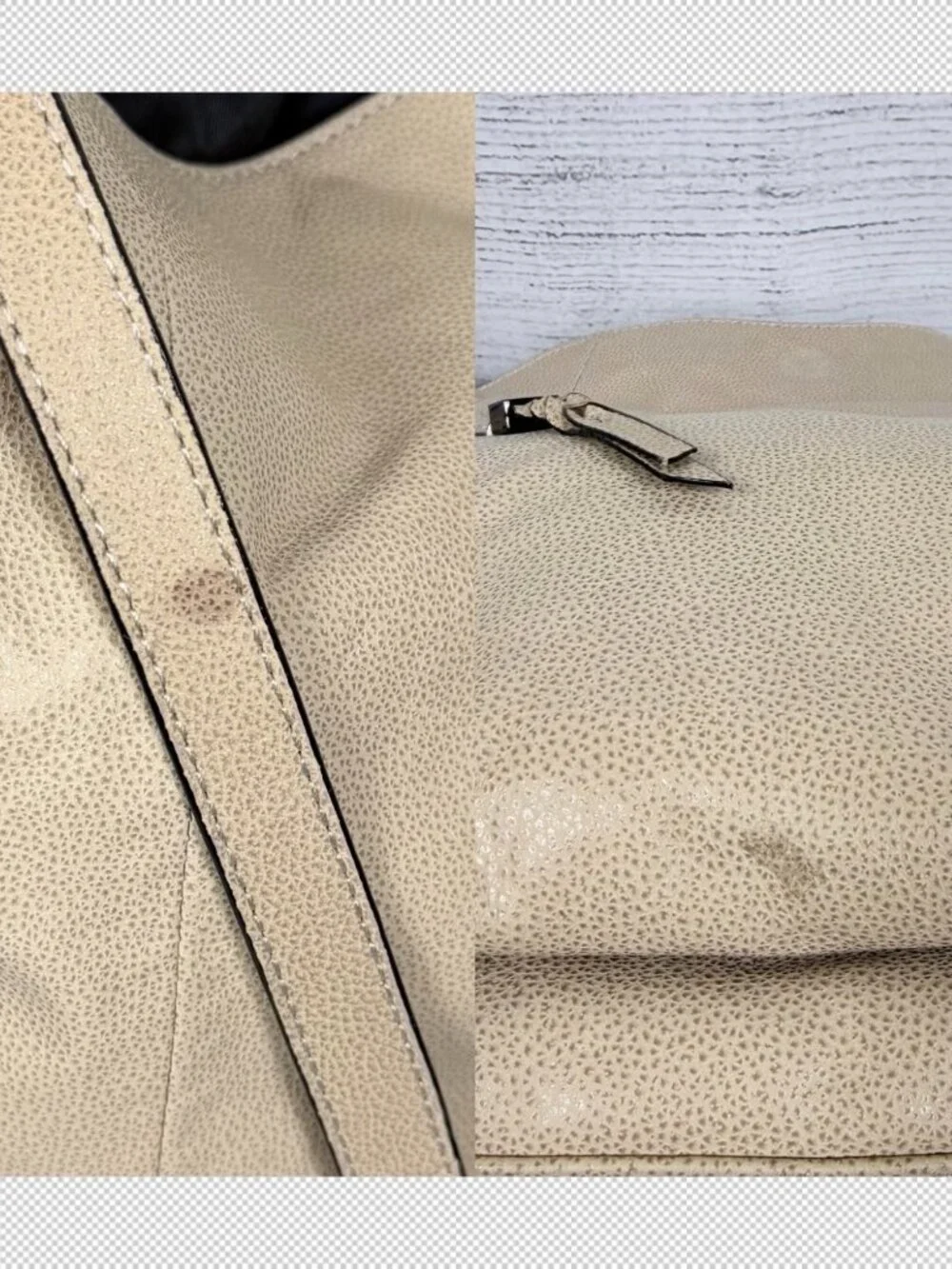 NWT Elliott Lucca Vivien Foldover Hobo Truffle Taupe Leather Bag 👜